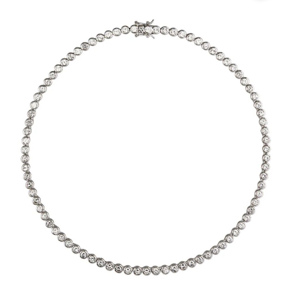 Dorsey James Bezel Necklace 15 in
